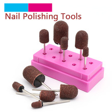 5pcs 2.35mm Shank Sandpaper Polishing Grinding Head Nail Drill Bits Kits Electric Grinding Machine Nail Art Foot Care Tools 2024 - buy cheap