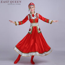 Mongolian women Chinese Minority Folk dance clothing costume women stage performance dance wear Tibetan dancing dress  DD321  F 2024 - buy cheap