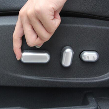 Adesivo de tampa do interruptor de ajuste de assento de carro, plástico abs para ford visual cmax 2016 2017, acessórios de guarnição, estilo de carro 6 peças 2024 - compre barato