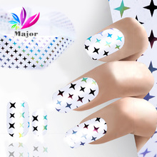 1Pc 100*4cm Laser Nail Art Foils Star Fashion Holographic Shiny  Paper laser Nail transfer foil nail art Decorations 2024 - buy cheap