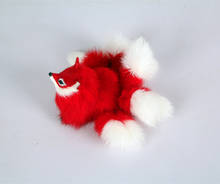 new cute simulation fox toy resin&fur nine-tails red fox doll gift about 18x7.5cm 1103 2024 - buy cheap