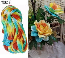 Medias de nailon extensibles para decoración de bodas, Material de decoración de flores, Multicolor, 2 unids/lote 2024 - compra barato