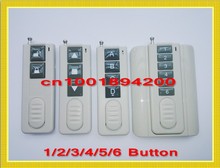 Transmissor de controle remoto de parede com botão grande, controle remoto com base para ser fixado na parede 1/2/3/4/5/6 botões 315 pt2262 2024 - compre barato