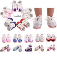 Sparkling Sequins Casual Sneakers Fit 18Inch American&43Cm BabyDoll Clothes Accessories,Girl's Toys,Generation,Gift 2024 - buy cheap