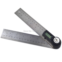 2 in 1 200mm Stainless Steel Digital Angle Ruler Finder Meter Protractor Inclinometer Goniometer Electronic Angle Gauge 2024 - buy cheap