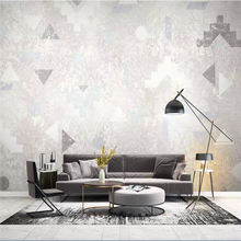 Decorative wallpaper Flower pattern abstract geometry TV background wall painting 2024 - buy cheap