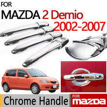 Adesivo de carro para mazda 2 demio, acessórios de luxo para porta em cromo sem ferrugem anos 2002-2007 2003 2004 2005 2006 2024 - compre barato