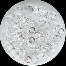 Matte 4mm/6mm/8mm DIY pendant jewelry accessories Cabochon Dome Round Water droplets Transparent Half Crystal Beads Without glue 2024 - buy cheap