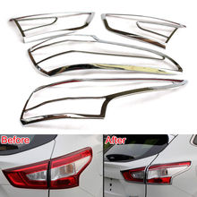 ABS Chrome Car Rear Tail Light Lamp Cover Trim Guards Protector Strip Decoration 4pcs For Nissan 2016 Qashqai Car Styling 2024 - buy cheap