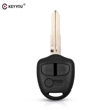 KEYYOU Replacement Remote Key Shell Case For Mitsubishi Lancer Outlander Colt Mirage Keyless Entry 3 Button Fob Car MIT8 Blade 2024 - buy cheap