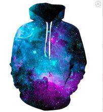 Space Galaxy Hoodies Men/Women Sweatshirt Hooded 3d Brand Clothing Cap Hoody Print Paisley Nebula Jacket 2024 - buy cheap