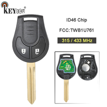 KEYECU-Reemplazo de Chip ID46, llave remota de 3 botones Fob para Nissan Micra K14 FCC:TWB1U761, 315/433MHz 2024 - compra barato