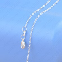 1 шт., фурнитура для ожерелья 16-30 дюймов, цепочка из серебра 925 пробы + недорогая подвеска с застежкой 2024 - купить недорого