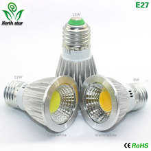 GU10 led bulb E27 led light E14 Lampada  MR16 COB light 9w 12w 15w Led Spotlight Warm Cold White MR16 12V led Lamp GU 5.3 220V 2024 - buy cheap