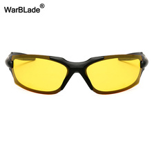 Мужские антибликовые солнцезащитные очки WarBLade, поляризационные очки с ночным видением, очки для ночного вождения, очки с желтыми стеклами 2024 - купить недорого