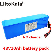 LiitoKala-batería 18650 de alta potencia para motocicleta eléctrica, 48V, 10ah, 13s3p, protección BMS 2024 - compra barato