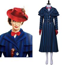 Kids Child Mary Cosplay Poppins Returns Costume Uniform Dress for Children Halloween Carnival Costumes 2024 - buy cheap