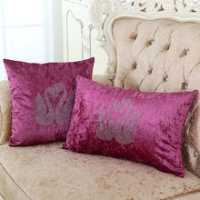 Luxury Bronzing Print Pillowcases Silk Velvet Pillows Case Cover Retro Vintage e White Pillowcase Bedroom Home Decorative Pillow 2024 - buy cheap
