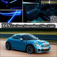 For Mini Coupe / Roadster interior Ambient Light Tuning Atmosphere Fiber Optic Band Lights Inside Door Panel illumination Refit 2024 - buy cheap