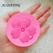 1Pcs DIY Beautiful flower Silicone Mold Fondant Cake Decorating Tools Sugar cake stencil Soap Mold D1291 2024 - buy cheap