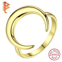 Factory Price Authentic 925 Sterling Silver Ring Gold Bullfighter Moon Finger Ring Female Silver For Women Special Jewelry 2024 - buy cheap
