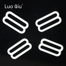 Luo Qiu (500 pçs/lote) branco 25mm 8 fivelas sutiã ajustável underwear Bra fivela Sutiã fecho de Metal & plástico nylon revestido de metal 2024 - compre barato