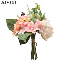 Foreign trade excellent product simulation flower Dali bouquet Christmas home decoration wedding holding flowers DIY 2024 - buy cheap