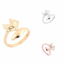 Jisensp корейские кольца с изображением лисы для женщин, детские ювелирные изделия в стиле минимализма, кольца на кончик пальцев anillos Midi, кольца для девочек, рождественский подарок 2024 - купить недорого