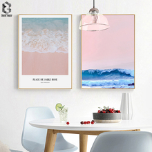 Plage De Sable Rose Poster And Print Wall Art Canvas Painting Pineapple Wall Pictures For Living Room Nordic Picture Decoration 2024 - buy cheap