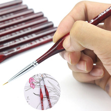 1 Piece Paint Brush Miniature Detail Fineliner Nail Art Drawing Brushes Wolf Half Paint Brushes For Acrylic Painting Supplies 2024 - buy cheap