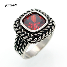 JSBAO новые модные обручальные ювелирные изделия Женское кольцо из нержавеющей стали 6 цветов Большое модное кольцо с кристаллами для женщин обручальное кольцо 2024 - купить недорого