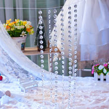 Newest Curtains 1 M DIY Wedding Decor Diamond Curtain Acrylic Crystal Beaded Curtain Home Decor C7731 2024 - buy cheap