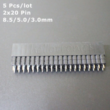 Helotronics 5 шт./лот GPIO Header для Raspberry Pi A + Model B + Pi 2 Pi 3 Pi 4 - Tall 2x20, гнездовой разъем 0,1 дюйма 2024 - купить недорого