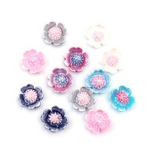 LF 100Pcs Mixed Resin Flowers  Decoration Crafts Flatback Cabochon Embellishments For Scrapbooking Kawaii Cute Diy Accessories 2024 - compre barato