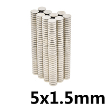 100pcs Neodymium 5x1.5 mm Disc Rare Earth Neodymium magnet5*1.5 mm Super Strong Magnets 5mmx1.5mm N35 magnetic 2024 - buy cheap