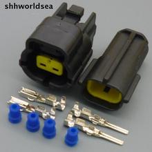 Shhworlsea-temperatura de aire de admisión (IAT) para Mazda RX7 FD, Sensor de temperatura del motor, posición de la habitación, 174352-2 174354-2 Conector automotriz 2024 - compra barato