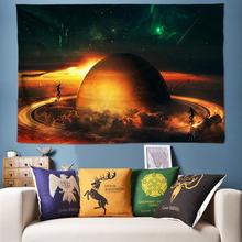 Free Galaxy Space Work Psychedelic Tapestry Wall Hanging Nature Scenery Wall Tapestry Mandala 3d Hippie Tapestry Large 170*240cm 2024 - buy cheap