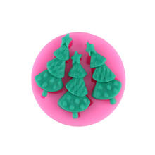 Christmas Trees Molds pine Fondant Chocolate Silicone Mold Candy Moulds for cake decorating tools T0722 2024 - buy cheap