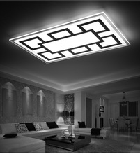 Ultra fino LED teto lâmpada retangular sala de estar quarto lâmpada/iluminação de escritórios 2024 - compre barato
