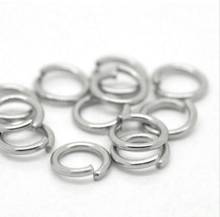 Lot 500pcs   stainless steel jump ring open ring Jewelry finding DIY accessories 1*6mm fashion wholesale 2024 - buy cheap