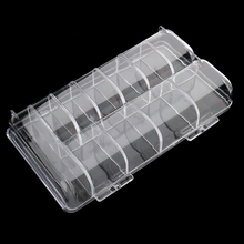 Clear Acrylic Plastic Beads Nail Tips Case Rhinestone Jewellery Container Empty Compartments False Fake Nail Storage Box 2024 - buy cheap
