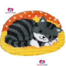 Latch Hook Rug Kits"sleeping cat"knitted carpet embroidery Crocheting needle for carpet embroidery klink haak kleed accessories 2024 - buy cheap