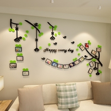 Creative INS photo frame tree DIY Children's room bedroom home living room TV background wall decoration 3D acrylic wall sticker 2024 - buy cheap