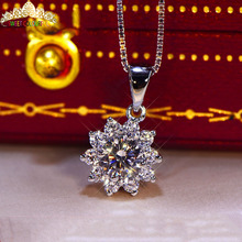 Presentes de Casamento Colar de jóias 18 k ouro moissanite Diamante MO-01-4 2024 - compre barato
