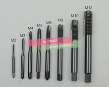 M2 M2.5 M3 M4 M5 M6 M8 M10 M12 9PCS nitride screw tap straight slot machine with special stainless steel tap ,Thread Tap 2024 - buy cheap