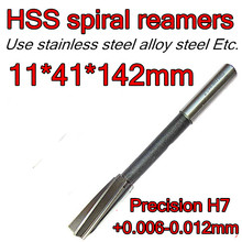 11*41*142mm 2pc/set Processing length 41mm  Petiole 10mm  HSS spiral reamers drill  Precision H7 +0.006-0.012mm 2024 - buy cheap