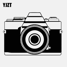 YJZT 14CM*10CM Cartoon Photo Art Vintage Old Camera Vinyl Black/Silver Car Sticker C22-0839 2024 - buy cheap