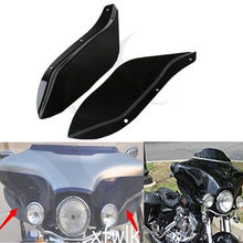 Deflector de aire para parabrisas de motocicleta, ala lateral para Harley Touring, FLHR, FLHT, FLHX, Electra, Street, Glide, Road King, 1996-2013 2024 - compra barato