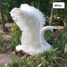 huge real life wings swan model foam&feather simulation big white swan bird gift about 70x90cm xf0993 2024 - buy cheap