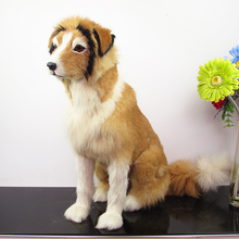 Simulação cachorro polietileno & furs modelo de cachorro presente engraçado cerca de 53cm x 20cm x 50cm 2024 - compre barato